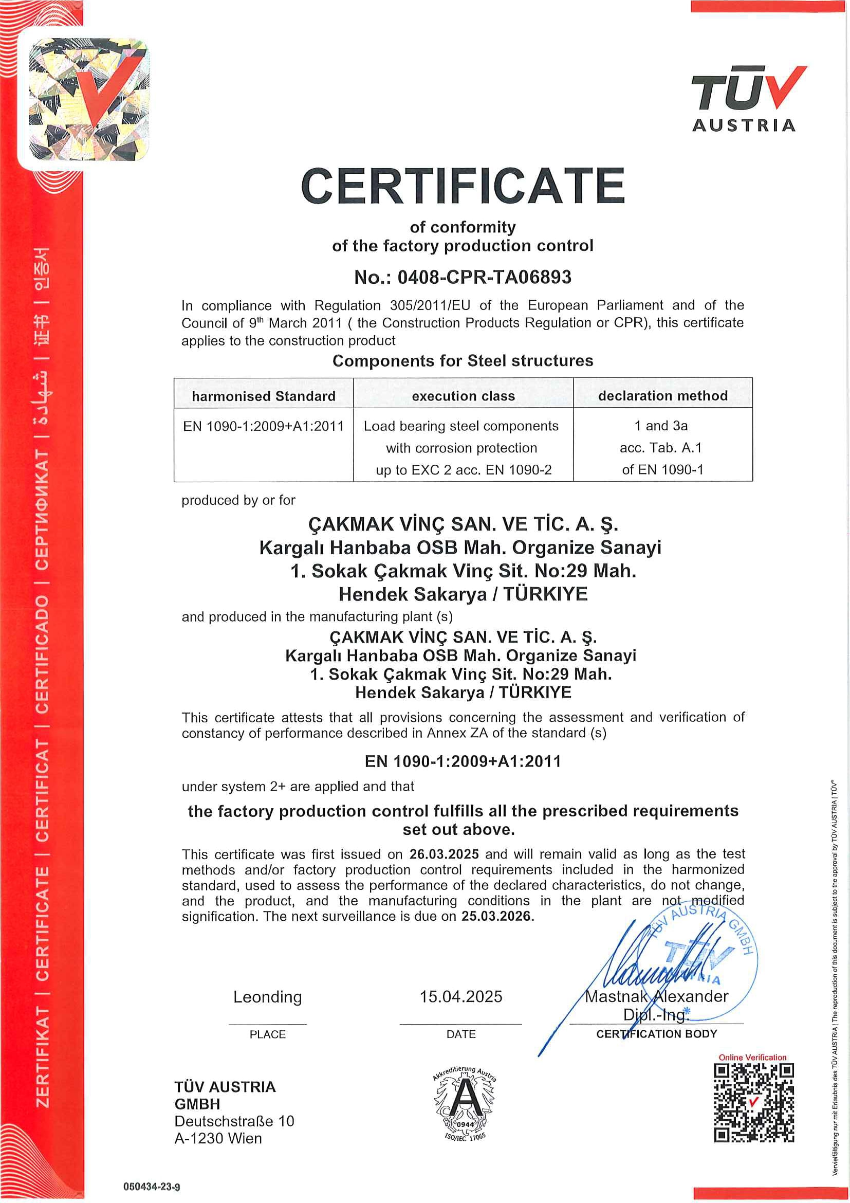 Certificate 2