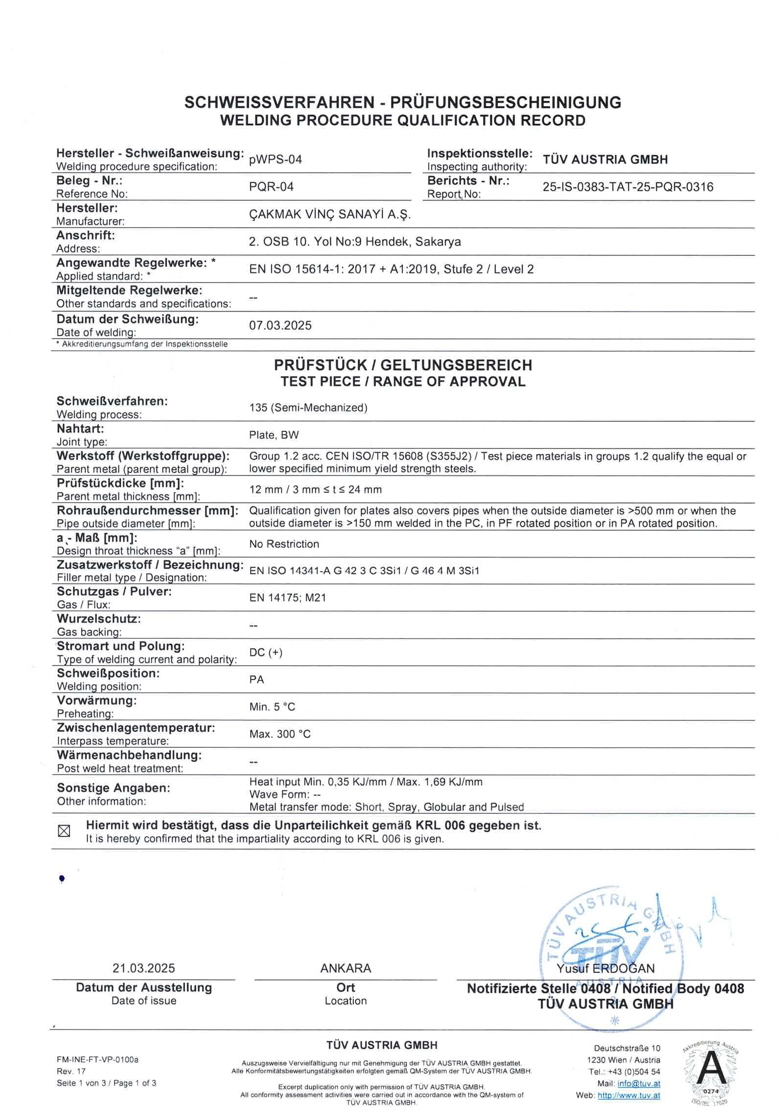 Certificate 9